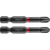 Graphite atsuktuvo antgalis (smūginiai antgaliai PH3 x 50 mm, 2 vnt.)