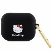 Silikoninis 3D kačiuko galvos „AirPods Pro“ dėklas, juodas