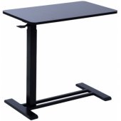 Desk ERGO with one leg 70x40xH66-106cm manual black