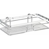 Wenko premium wall rack 24 x 13.5 x 6.5 cm stainless steel silver
