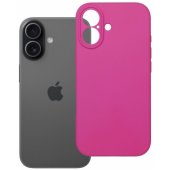 Silikoninis 2 mm dėklas iPhone 17, rožinis