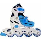 Enero 4-in-1 roller skates with interchangeable skid adjustable blue r