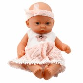 Baby Doll Pink Lace Dress with Star Headband