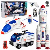 Large Space Set Station Rocket Shuttle Exploration Vehicle Astronauts