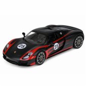 Porsche 918 Spyder Performance Remote Controlled RC Car Black Rastar 1