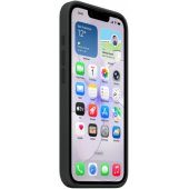 Silikoninis dėklas su MagSafe iPhone 17e, juodas