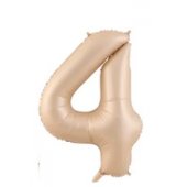 Folio balloon 100cm Number 4 Matte Beige