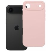 Silicone 2mm dėklas iPhone 17 Air, pudros rožinė