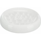 Trixie Slow feed, bowl, for cat, white, ceramic, 0.25l/ 18 cm, with