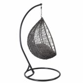 Hanging chair DROPLET dark grey