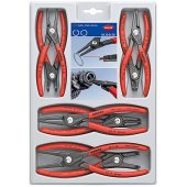 KNIPEX precision circlip pliers set 00 20 04 SB (red, 8 pieces)
