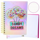 Candy Dreams Holographic A5 Lined Notebook 70 Sheets