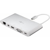 62113 USB-C All-in-1 daugiaprievadis adapteris 62113 USB Type-C, 0.13 m