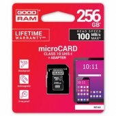 256GB Micro SDXC Class 10 + adapteris M1AA-2560R12