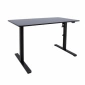 Desk ERGO OPTIMAL with 1 motor 120x60cm, black