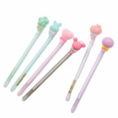 Gel Pen with Eraser, Diamond Cap, 0.5mm