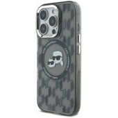 IML Monogram Karl and Choupette Head MagSafe iPhone 16 Pro, juodas
