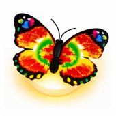 Glowing Butterfly LED Decoration for Sticking, Self-Adhesive, 6x5 cm