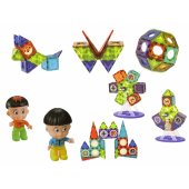 Magnetic bricks 3D Devil®s Mill Carousel 71 pieces