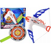 Bow with Target for Soft Arrows with Suction Cup, 6 Pieces