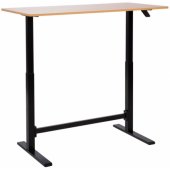 ERGO manual 120x60xH70-115cm oak/ black