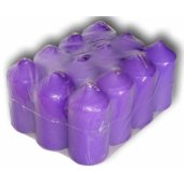 Candles violetinės Ø4x8.5cm 12 vnt.