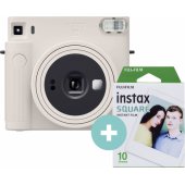 Instax Square SQ1 Chalk White + 10 Films