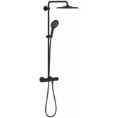 Pulsify S Puro Showerpipe 260 1jet with Ecostat Fine Black 24236670