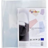 Gimboo A5 knygų aplankalai su lipniu kraštu GIMBOO pakuotė, 10 vnt.