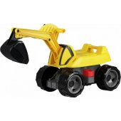 Lena Excavator Rider Giga Trucks Yellow