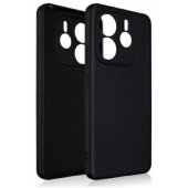 Silikoninis dėklas Xiaomi Redmi Note 14 5G, juodas