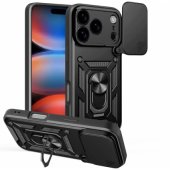 Defender Slide Case with Stand iPhone 17 Pro Max/ 18 Pro Max Black