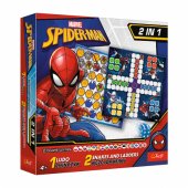 2 viename žaidimas „Ludo“ – „Gyvatės ir kopėčios“ – Spider-Man Trefl 02419