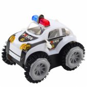 Police Car Rollover Obstacle Sensor 360° Lights Sounds White