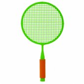Badmintonschläger-Set: 2 Schläger, 2 große Federbälle und ein Ball