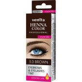 Venita Professional Henna Color Gel żelowa farba do brwi i rzęs 3.0 Br