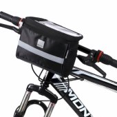 WBB12BK Handlebar bike bag + Phone case 2l Black