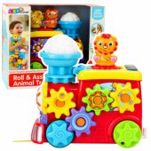 Interactive Musical Locomotive For Toddlers Gears Colorful