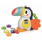 Interactive Toy Toucan Adrian: Fruits & Colors Polish Version Clemento