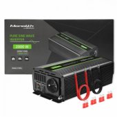 Qoltec Monolith maitinimo adapteris/ automobilinis inverteris 2000 W juodas