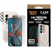 "Flagship 3in1 Case + Privacy Glass + Lens Galaxy S25"