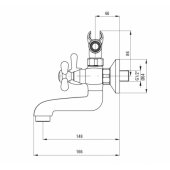 Wall-mounted bathtub mixer with shower set