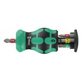 Wera Kraftform Kompakt Stubby Magazine RA 1, bit set black/ green, 6-pi
