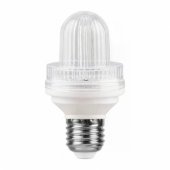 LED mirksinti stroboskopo lemputė E27, 1.2W, 6000K