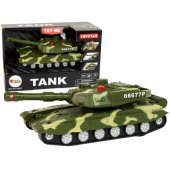 Karinis tankas, frikcinė pavara, garsas ir šviesa