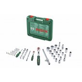 Bosch Powertools 1/ 4" + 1/ 2" ratchet set with socket wrenches, 60 piec
