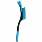 Snow scraper with brush 54.5x11cm black/ blue