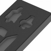Wera 9840 foam insert for L-key set 1 (black/ grey, for Tool Rebel work