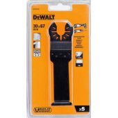 DeWalt kietmedžio pjovimo geležtė 30x67mm 5 vnt. - DT20724