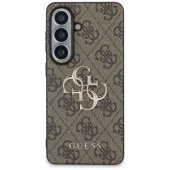 PU 4G metalinis dėklas su logotipu Galaxy S26, rudas